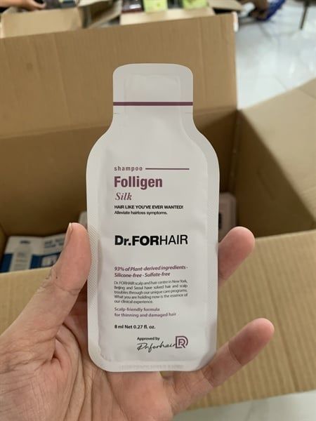 DR.FORHAIR_Dầu Gội Cải Thiện Tóc Hư Tổn Folligen Silk Shampo 8ml