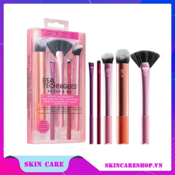 REAL TECHNIQUES_Bộ Cọ Trang Điểm 5 Cây Artist Essentials
