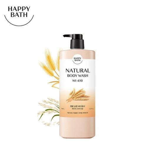 HAPPY BATH_Sữa Tắm Natural Body Wash No.450 Hương Lúa Mạch 900G