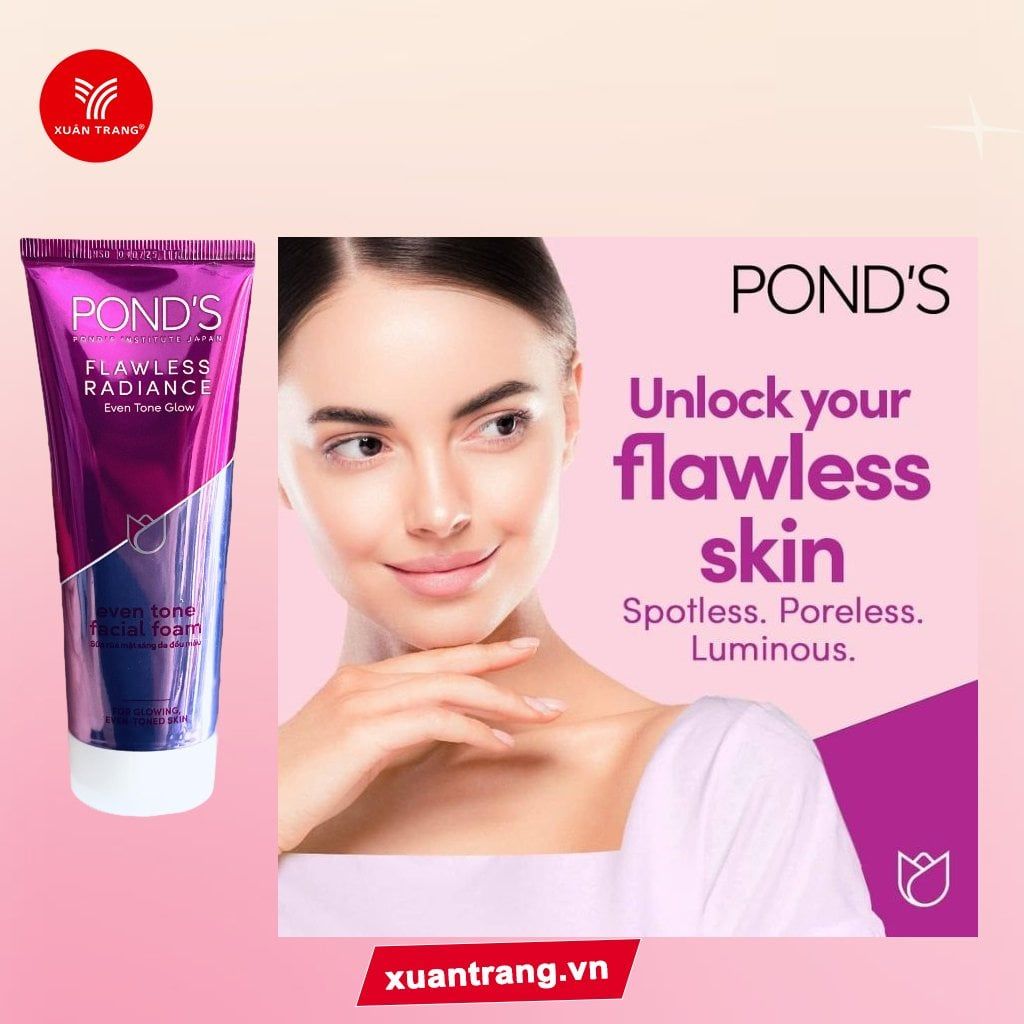 Pond's_Sữa Rửa Mặt Trắng Da Cao Cấp Flawless Radian 100g