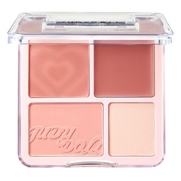 JUDYDOLL_Bảng Phấn Má Hồng Blush & Highlight Palette 4 Ô