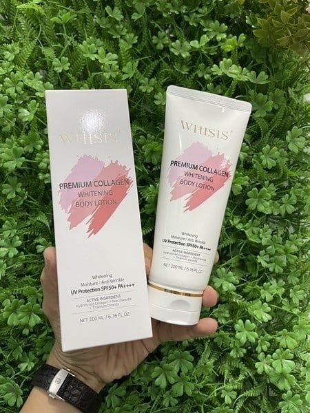 WHISIS_Kem Dưỡng Thể Chống Nắng Toàn Thân Premium Collagen 200ml