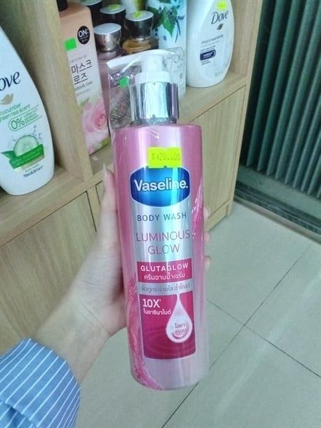 VASELINE_Sữa Tắm Luminous Glow Gluta Glow 10x Hồng 425ml
