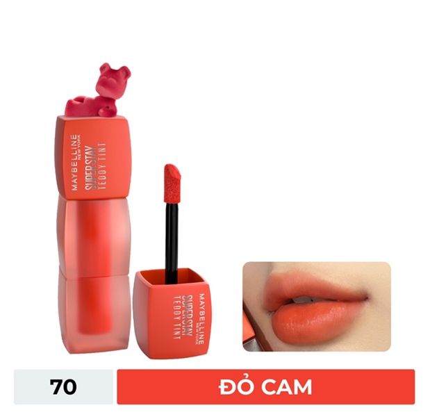 MAYBELLINE_Son Kem Lì Supperstay Teddy Tint #70 The A+ 5ml