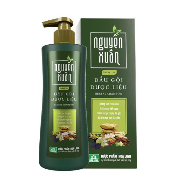NGUYÊN XUÂN_Dầu Gội Dược Liệu Dưỡng Tóc Xanh 250ml