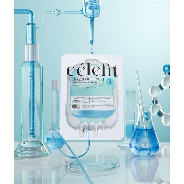 CÉLEFIT_Mặt Nạ Cấp Ẩm, Căng Bóng Da Hyaluronic Acid 23G