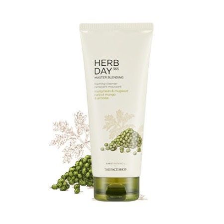 TFS_Sữa Rửa Mặt Herb Day 365 Master Blending Đậu Xanh Và Ngải Cứu 100ml