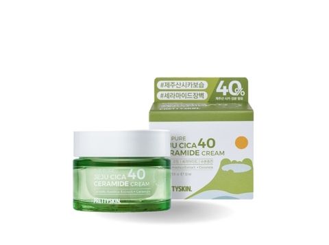 PRETTYSKIN_Kem Dưỡng Da The Pure Jeju Cica 40 Ceramide Cream 52ml