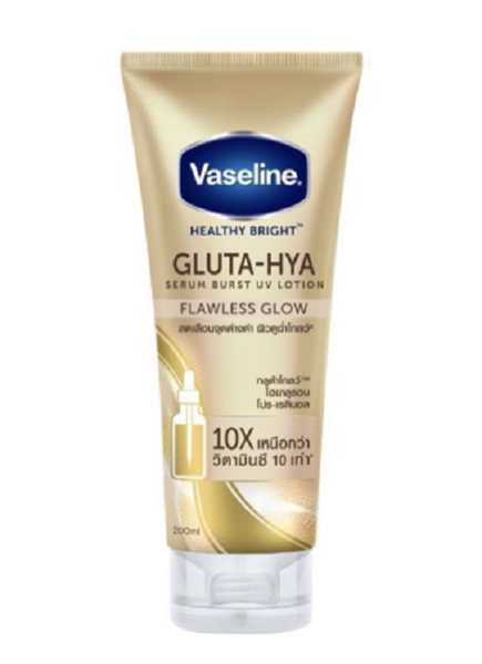 VASELINE_Dưỡng Thể Healthy Bright Gluta-hya Serum Burst UV Lotion 330ml