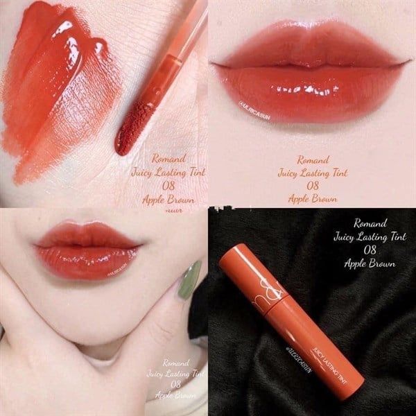 ROMAND_Son Bóng Juicy Lasting Tint No.08 Apple Brown