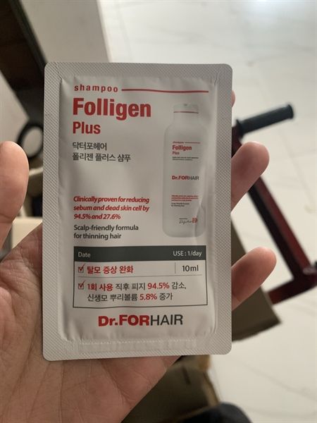DR.FORHAIR_Dầu Gội Cải Thiện Mọc Tóc Folligen Plus Shampoo 10ml