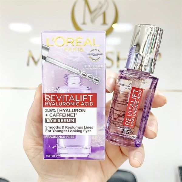 L'ORÉAL_Serum Giảm Bọng Mắt & Làm Đầy Rãnh Nhăn Revitalift Hyaluronic Acid 20ml