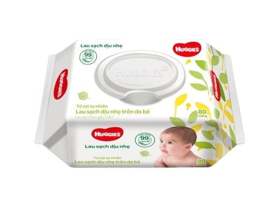 HUGGIES_Khăn Ướt Không Mùi 80 Miếng