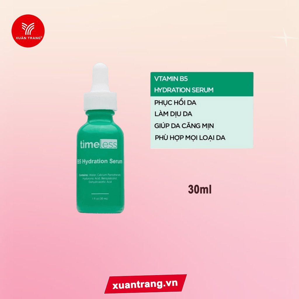 TIMELESS_Serum Vitamin B5 Làm Dịu & Phục Hồi Da 30ml