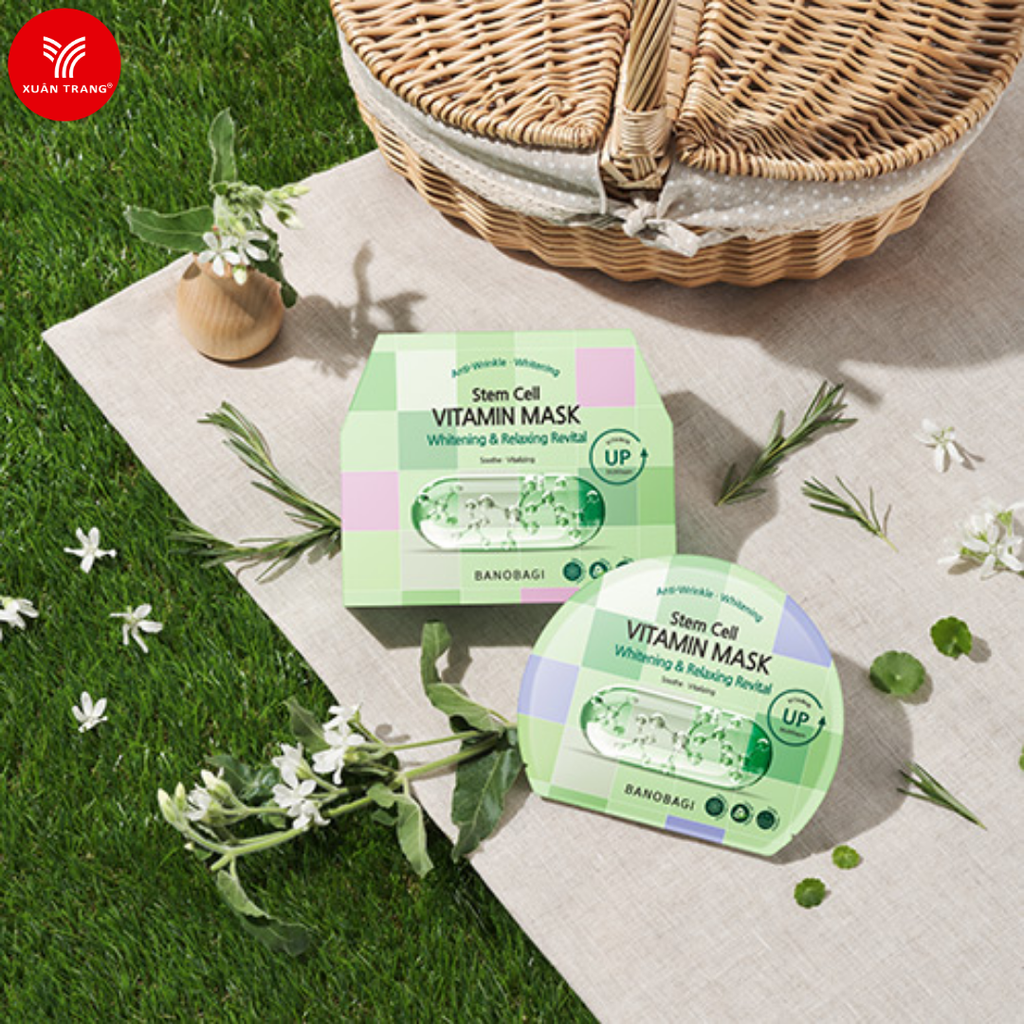 BANOBAGI_Mặt Nạ Stem Cell Vitamin Mask Whitening & Relaxing Revital Mới 30g