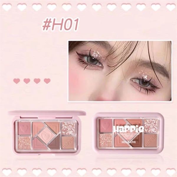 HOLD LIVE_Bảng Phấn Mắt Small Powder Frame Eyeshadow Palette #H01 10G