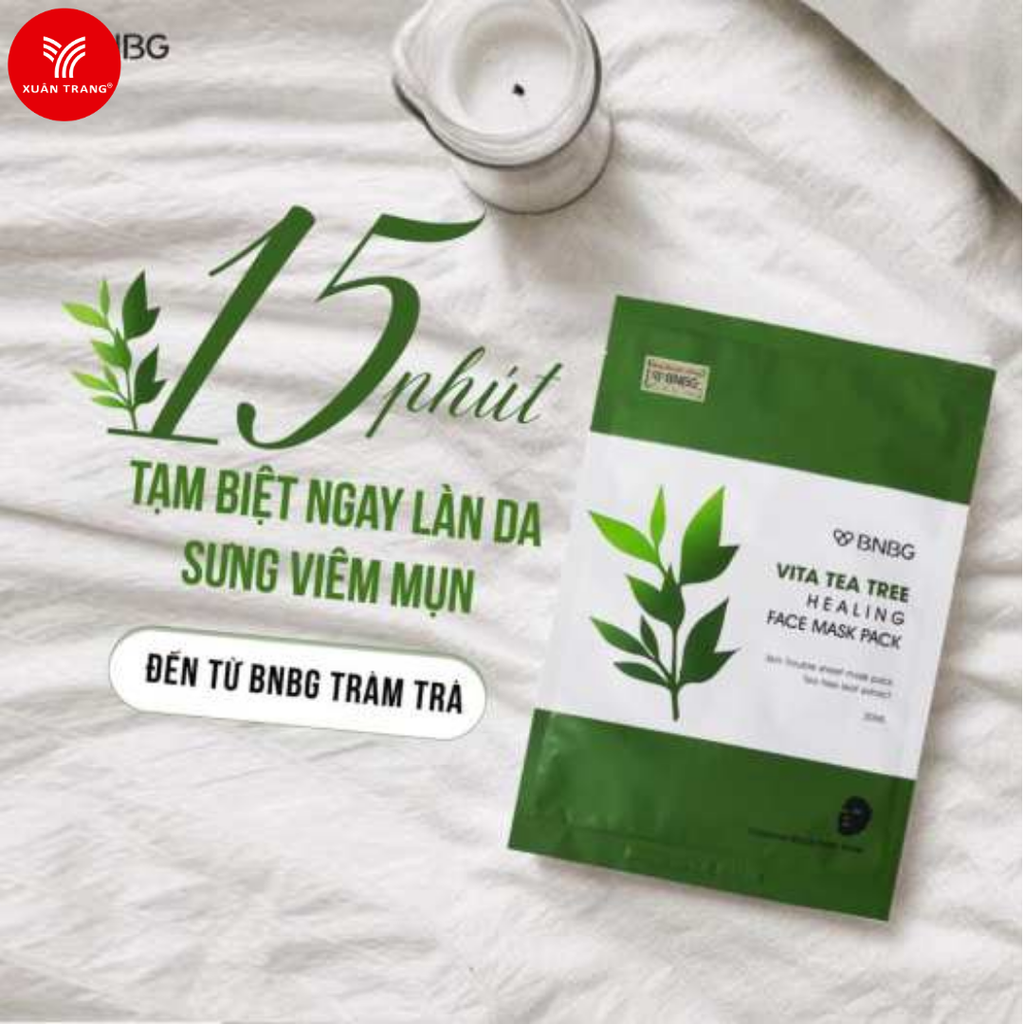 BNBG_Mặt Nạ Vita Tea Tree Healing Tràm Trà Giúp Thải Độc Da, Giảm Mụn 30ml