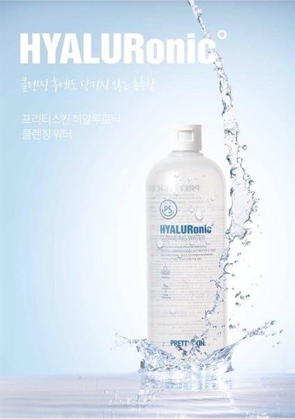 PRETTYSKIN_Nước Tẩy Trang Hyaluronic Cleansing Water 600ml