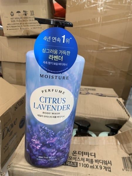 ON THE BODY_Sữa Tắm Body Wash Cirtus Lavender 1100ml (Xannh Dương)