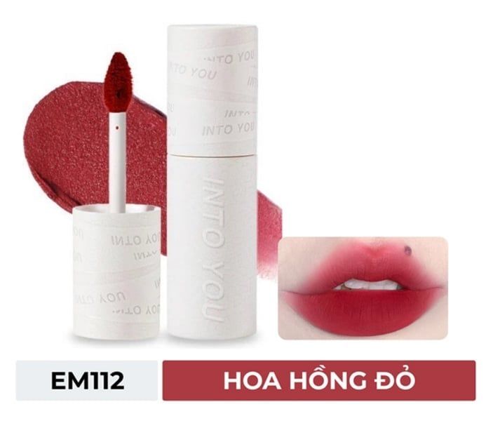 INTO YOU_Son Kem Bùn Và Má Hồng Shero Super Matte Lip & Cheek Mud #EM112 2G