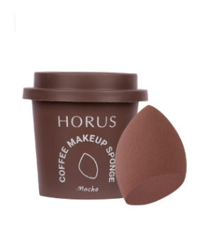 HORUS_Mút Trang Điểm Hồ Lô Màu Nâu Coffee Makeup Sponge Mocha