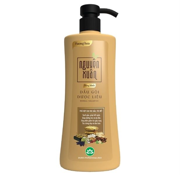NGUYÊN XUÂN_Dầu Gội Dược Liệu Bồng Bềnh Vàng 450ml