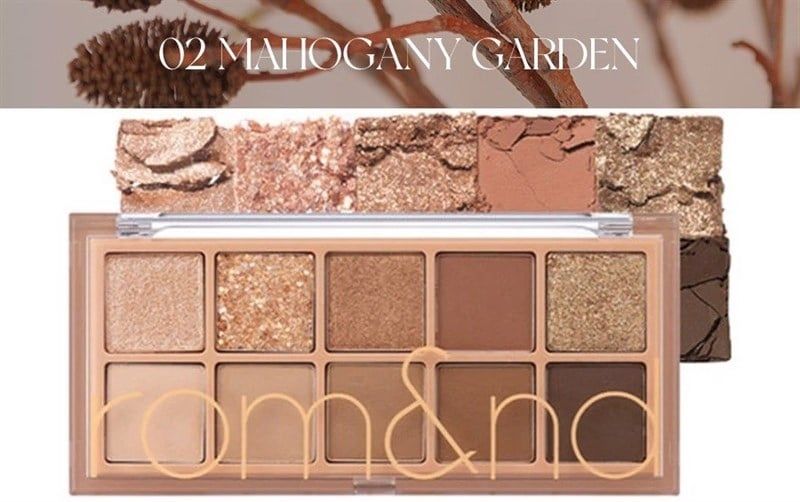 ROMAND_Bảng Phấn Mắt 10 Ô Better Than Palette #02 Mahogany Garden