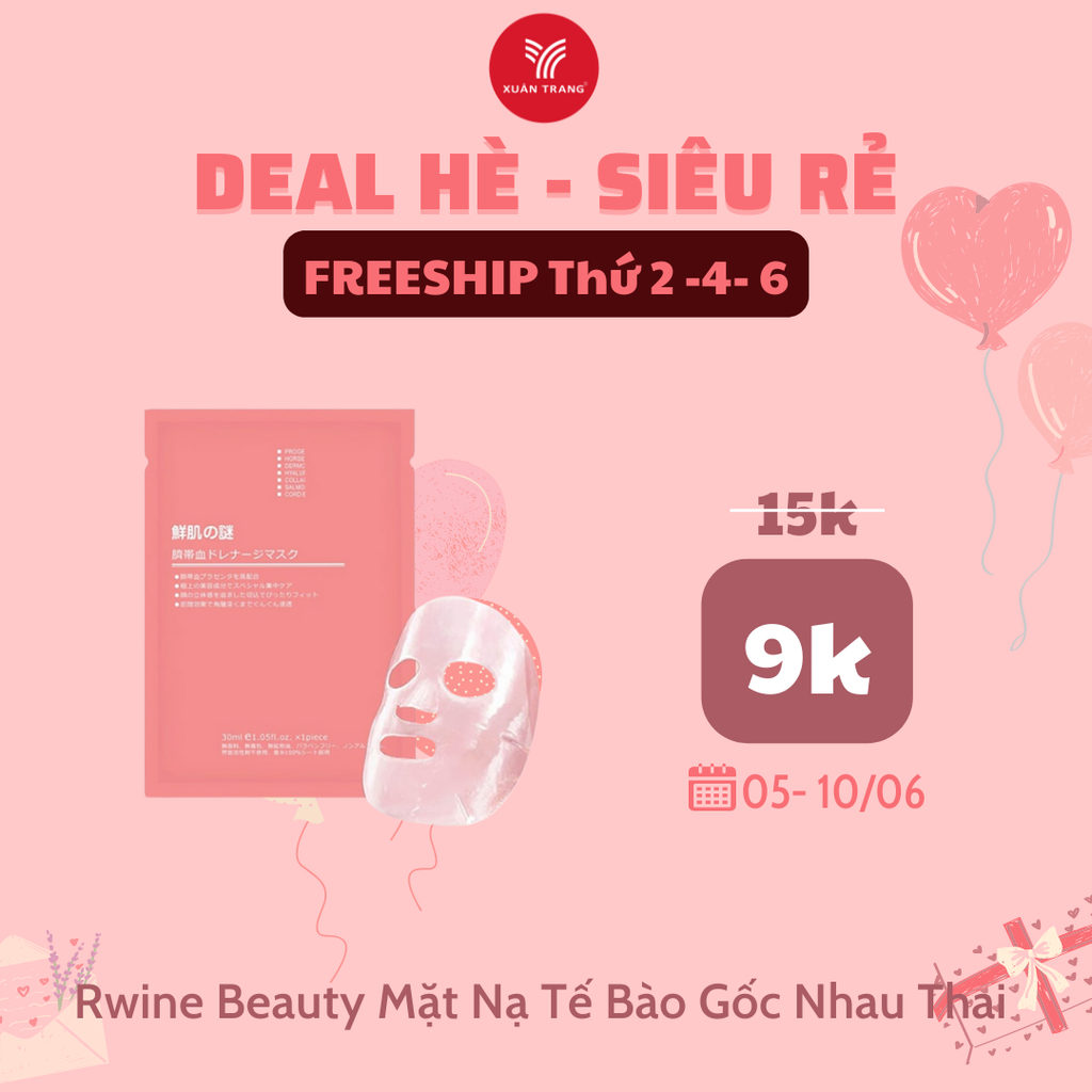 RWINE BEAUTY_Mặt Nạ Tế Bào Gốc Nhau Thai Nhật Bản Mới 40ml
