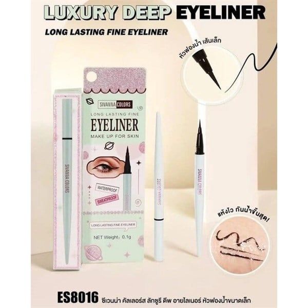 SIVANNA_Kẻ Mắt Nước Chống Trôi Long Lasting Fine ES8016 0.8g