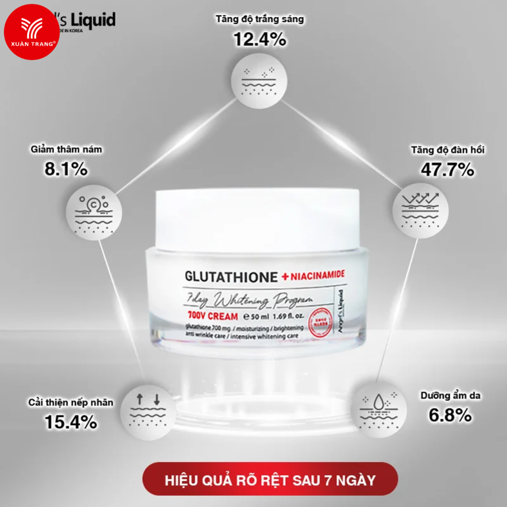 ANGEL'S LIQUID_Kem Dưỡng Sáng Da Mờ Thâm Nám Glutathione + Niacinamide 700 V-Cream 50ml