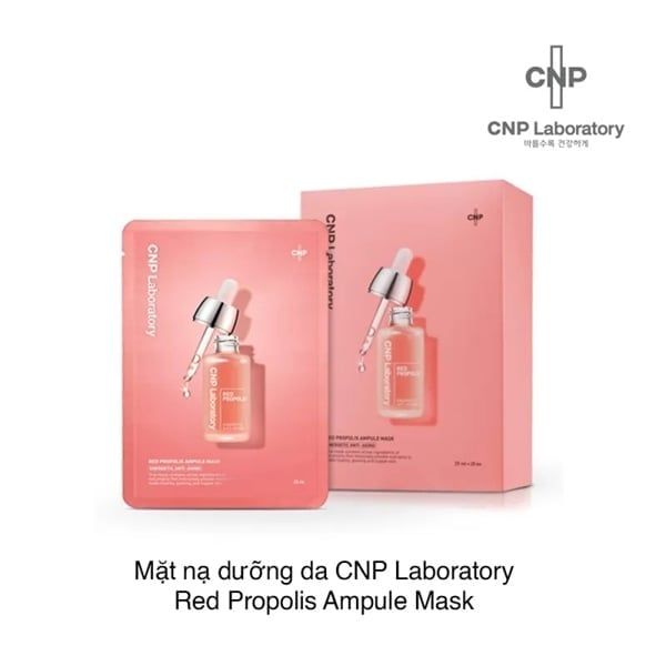 CNP LABORATORY_Mặt Nạ Cung Cấp Năng Lượng Và Làm Sáng Da Red Propolis Ampule 25ml (Màu Hồng)