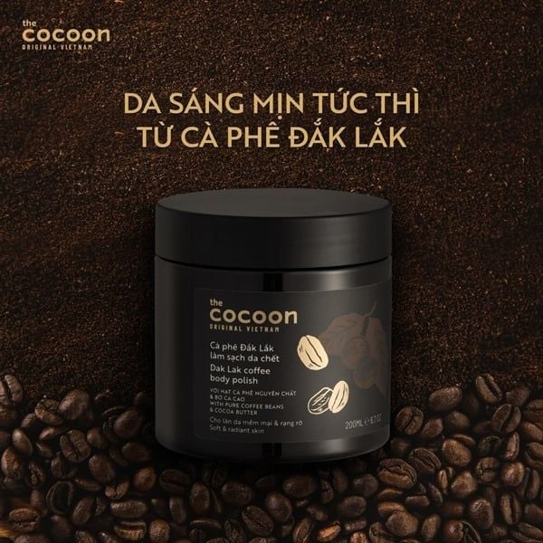 COCOON_Tẩy Tế Bào Chết Toàn Thân Cà Phê Đắk Lắk 200ml