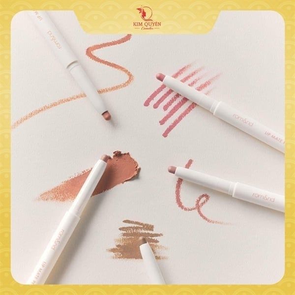 ROMAND_Chì Kẻ Viền Môi 2 Đầu Romand Lip Mate Pencil 01Tenderly Peach