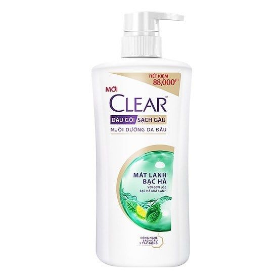 Clear _Dầu Gội Mát Lạnh Bạc Hà 630g