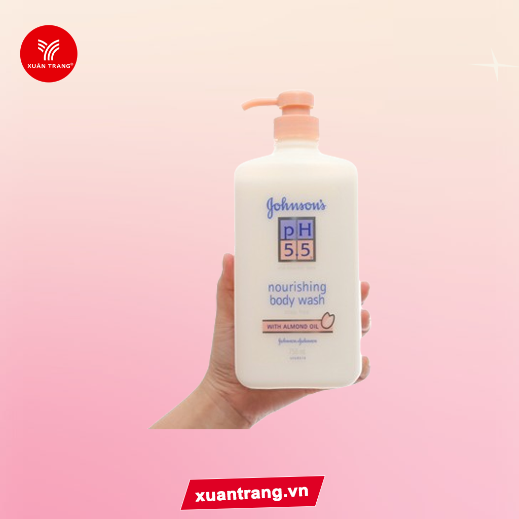 Johnsons_Sữa Tắm PH 5.5 Hạnh Nhân 750ml