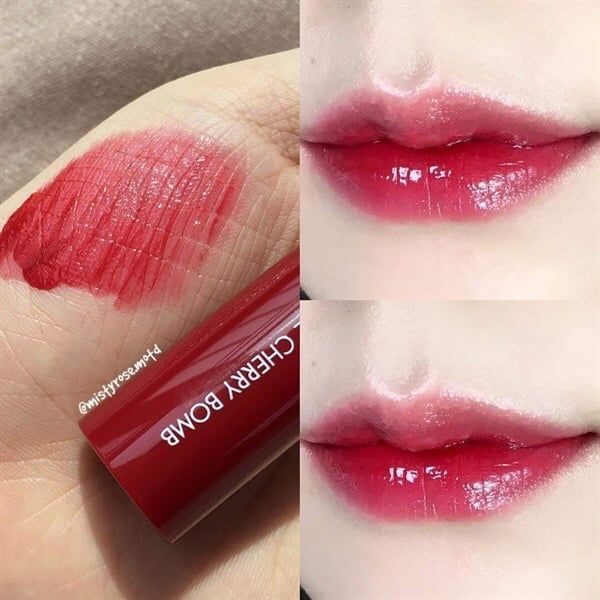 ROMAND_Son Bóng Juicy Lasting Tint No 12 Cherry Bomb