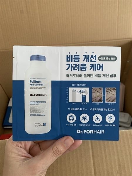 DR.FORHAIR_Dầu Gội Giảm Gàu, Da Bong Tróc, Ngứa Folligen Anti-DanDruff Shampo 10ml