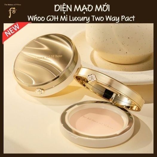WHOO_Phấn Phủ Gongjinhyang Mi Two Way Pact SPF30 PA++ #01 13G