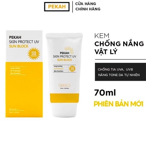 PEKAH_Kem Chống Nắng Vật Lý Bảo Vệ Khỏi Tia UV 70ml