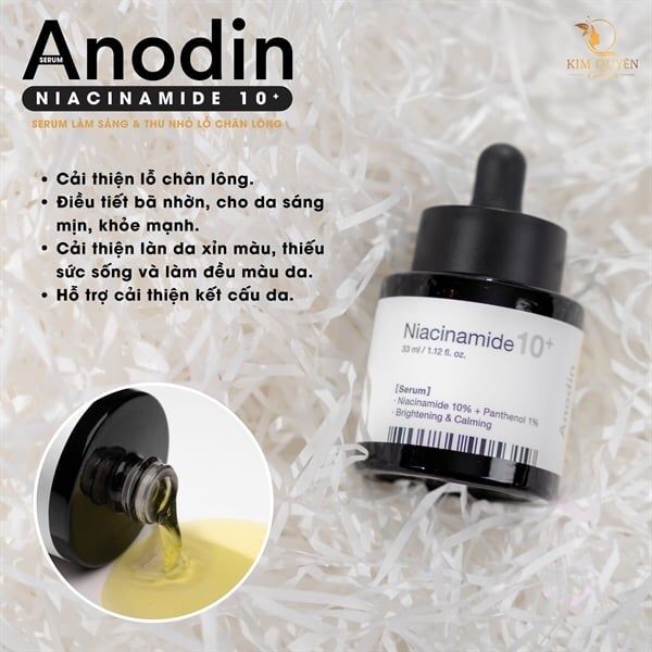 ANODIN_Tinh Chất Làm Trắng Và Thu Nhỏ Lỗ Chân Lông Niacinamide 10 Plus 33ml