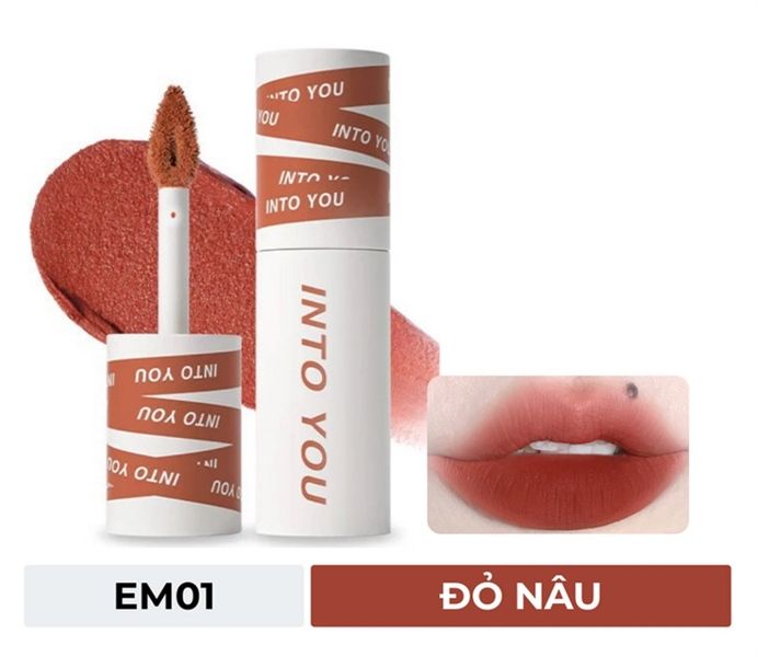 INTO YOU_Son Kem Bùn Và Má Hồng Shero Super Matte Lip & Cheek Mud #EM01 2G