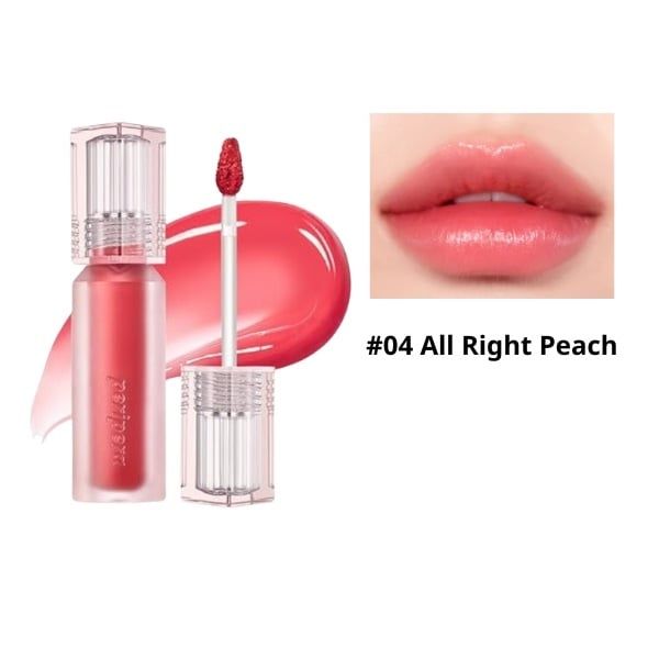 PERIPERA_Son Kem Water Bare Tint 04 All Right Peach 3.7G