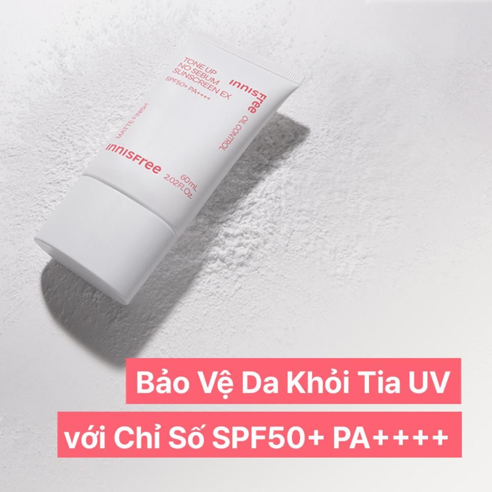 INNISFREE(*)_Kem Chống Nắng Tone Up No Sebum Sunscreen EX 60ml