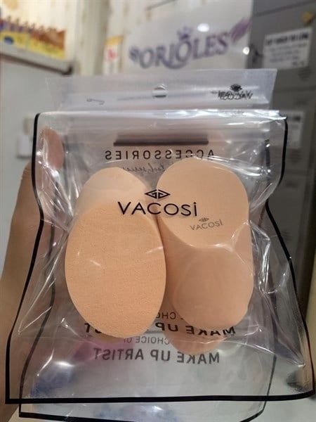 VACOSI_Bông Phấn Ướt Elip Xúc Xích BP10