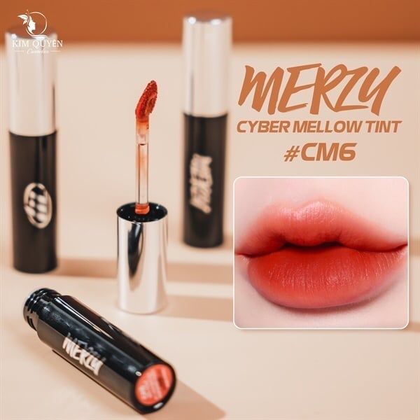 MERZY_ Son Kem Lì Cyber Mellow Tint #CM6 Brick Emotion