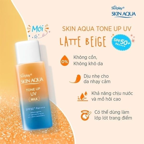 Sunplay_Sữa Chống Nắng Sunplay Hiệu Chỉnh Sắc Da 50g Tone Up UV Milk 50g (Cam lớn)