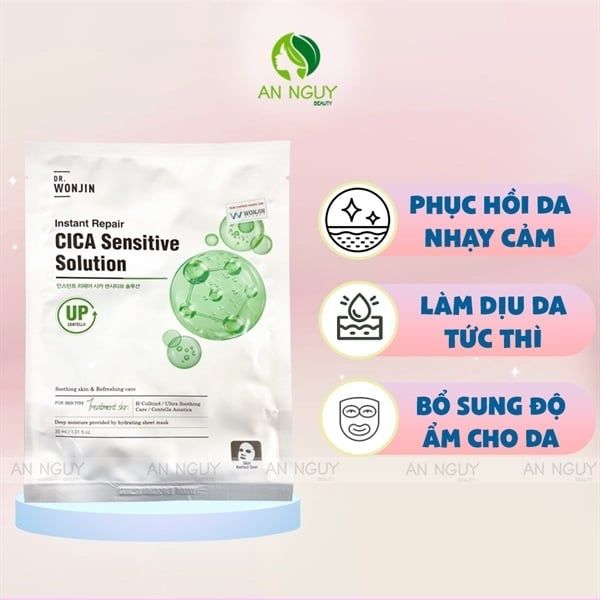 DR.WONJIN_Mặt Nạ Phục Hồi Dịu Da Instant Repair Cica Sensitive Solution 30ml
