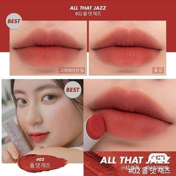 ROMAND_Son Thỏi Siêu Mịn Zero Matte Lipstick No.2 All That Jazz