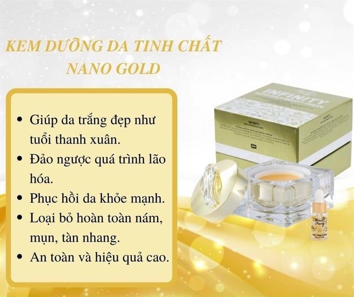 MISS FAIRY_Kem Dưỡng Trắng Da Trị Nám, Tàn Nhang Nano Vàng Tinh Khiết 30G