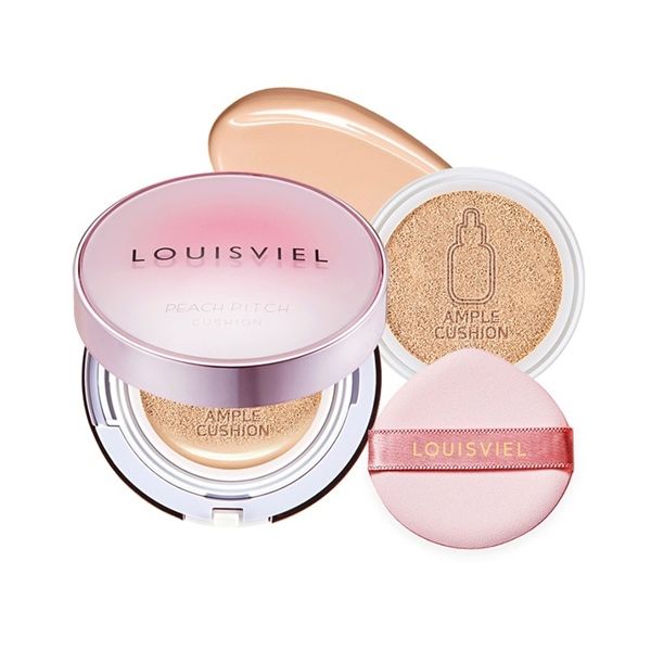 LOUISVIEL_Phấn Nước Peach Pitch Cushion SPF50+/PA+++ 21 Light Beige 15G
